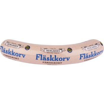 Fläskkorv kokt